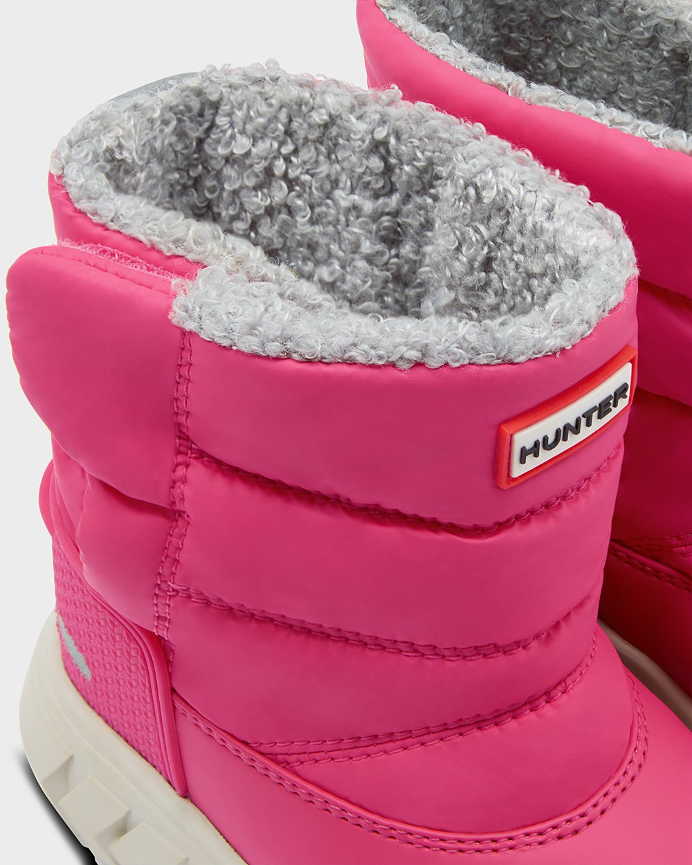 Botas De Nieve Hunter Niños Rosas Claro Original Little Insulated 498720-DAL